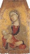 Simone Martini Madonna with Child (mk39) oil